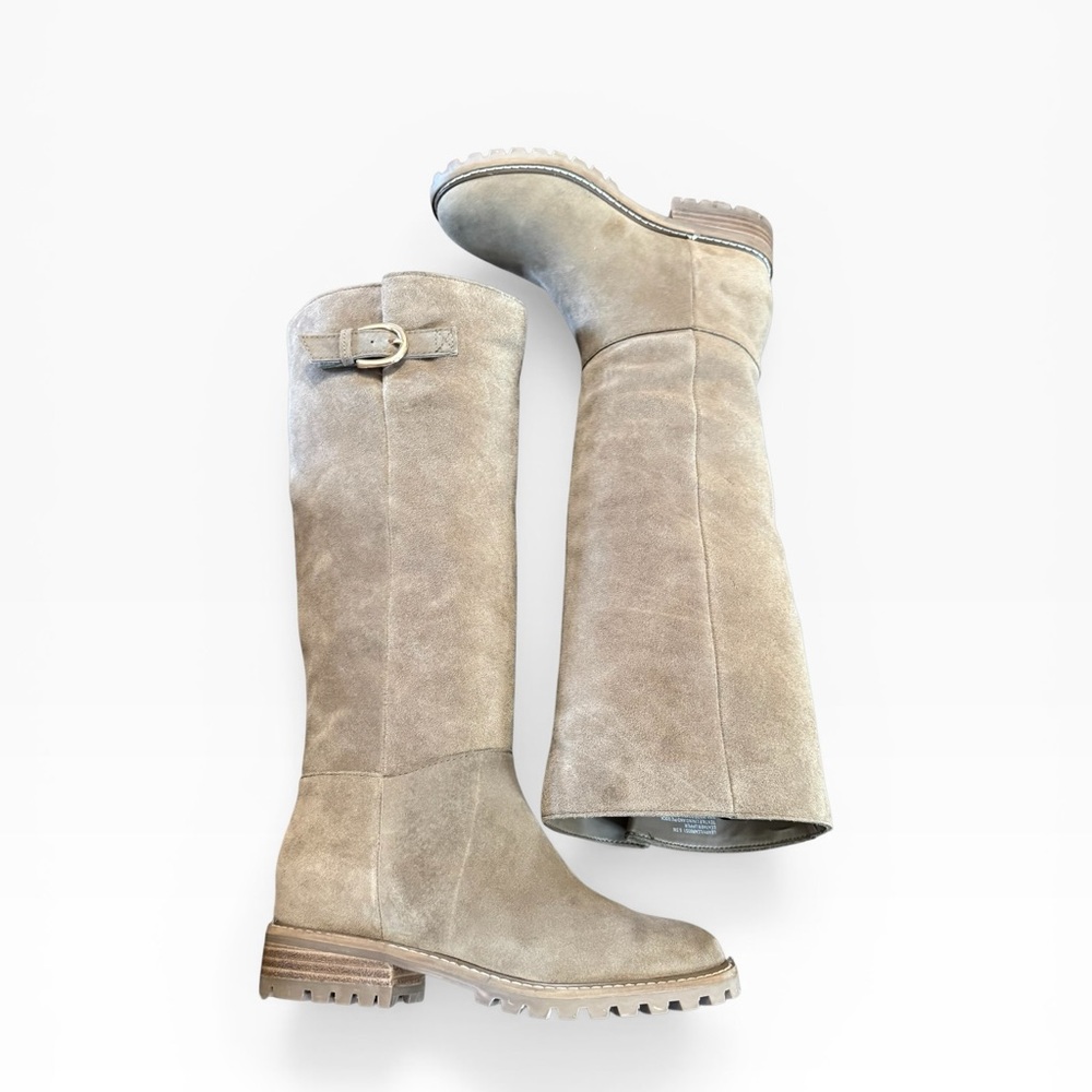 Steve Madden Women's Leary Suede Knee High Boots Taupe Size 5.5 - Picture 3 of 8